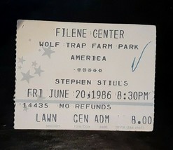 Stephen Stills Ticket Stub Original Wolf Trap 6/20/1986 - £3.90 GBP