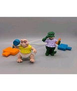 Dinosaurs TV Vintage Set Of 2 Happy Meal Toys 90&#39;s Baby Mom Mama Movable - $9.65 CAD