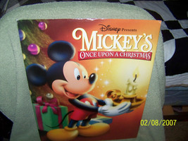 vintage 1999 disney store lithograph print  {mickeys  once upon a christmas} - £7.75 GBP