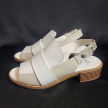 Shellys London NiHill Women&#39;s Leather Sandals Size 8.5 New w/Flaw White ... - $36.47 CAD