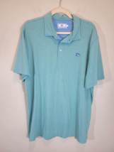 Southern Tide Mens Sea Foam Green Striped Short Sleeve Pima Cotton Polo ... - $14.20