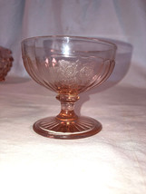 Pink Mayfair Footed Sherbet Depression Glass Mint - $9.99