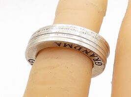 925 Sterling Silver  Vintage Love Etched Stacker Band Rings Sz 4.5  RG4363 - $68.98