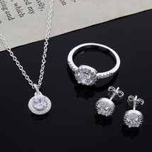 925 Sterling silver Cute Solid Christmas gift noble fashion elegant women shiny  - £9.81 GBP