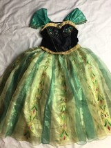 Anna 7/8 Frozen Coronation Dress Deluxe Princess Party Costume gown  - $39.58