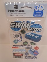 Paper House SWIM TEAM 3D Stickers NIP - £6.02 GBP