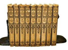 Antique Great Epochs in American History 1912 Set of 9 (of 10) Books F Halsey - £47.59 GBP