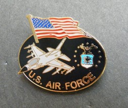 USAF US Air Force Services USA Flag Large Lapel Pin Badge 1.25 inches - $5.36