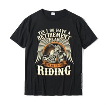 Retirement Plan To Go Riding Gift Motorcycle Riders Biker Long Sleeve T-Shirt Co - £62.85 GBP