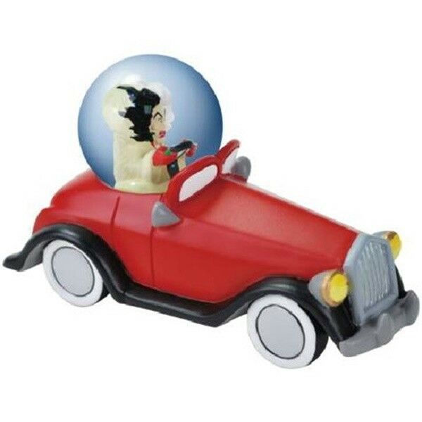 Walt Disney Cruella De Vil Driving Her Car 45mm Water Snow Globe, NEW UNUSED - $24.18