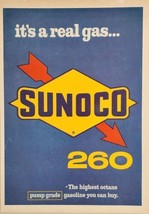 1966 Print Ad Sunoco 260 The Highest Octane Pump Grade Gasoline You Can Buy - £11.66 GBP
