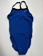 NIKE Training One Piece Swimsuit girls size 26/10 Blue - £11.79 GBP