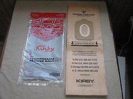 Genuine Kirby Style 2 Vacuum Cleaner Bags - Heritage 1, I, One Vac, OEM 19068103 - $6.17+