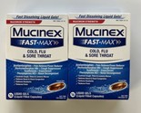 Mucinex Maximum Strength Fast Max Cold, Flu,16 Liquid Gels 2 PK EXP07/24 - £14.85 GBP