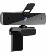 Webcam with Microphone and Privacy Cover, [Upgraded] Qtniue FHD Webcam 1... - £23.67 GBP