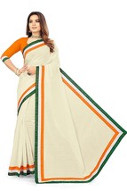 women Saree For Most Trendy Chanderi Cotton Fabric Saree With Blouse - £25.24 GBP
