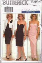 Butterick Sewing Pattern 6991 Misses Evening Dress Jacket Sz 6 8 10 Used - £10.35 GBP