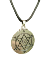 Hexagram Key of Solomon Puissant Hex Sorcière Pendentif Puissant Cordon... - £8.37 GBP
