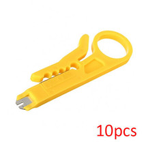 10Pcs Rj45 Lan Network Cat5E Cat6 Cable Wire Punch Down Stripper Cutter Tool - £31.45 GBP