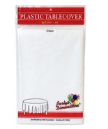 KingZak 84&quot; Round Plastic Tablecover- 12 count - €38,24 EUR