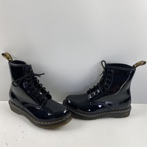 Dr. Martens 1460 Black Patent Leather Lace Up Ankle Boots Mens Size 6  Women’s 7 - £70.46 GBP