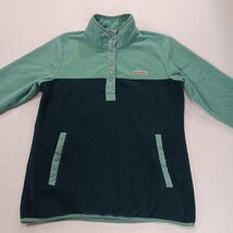 Columbia XL4503 Women's M Benton Springs Snap Fleece Pullover Green Sweatshirt image 15