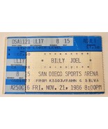 Billy Joel 1986 Concert Ticket Stub San Diego Cal. Sports Arena Nov. 21,... - £13.33 GBP