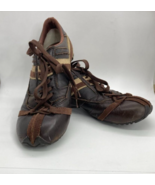 Vintage 80s Pony Mens Joe Sneakers Size 8 Brown Leather Beige Suede F6 0... - £46.43 GBP