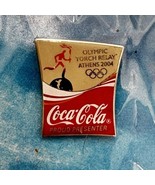 2004 Athens Olympic Summer Games Coca-Cola Torch Relay Pin Badge Lapel P... - £5.47 GBP