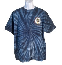 Cobra Kai T-Shirt Men Tag Medium Measures XL Blue Tie Dye Eagle Fang Karate - $142.17 MXN
