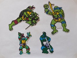 Vintage Mexican TMNT Teenage Mutant Ninja Turtle 4 dif Patches from 80s ... - $14.01