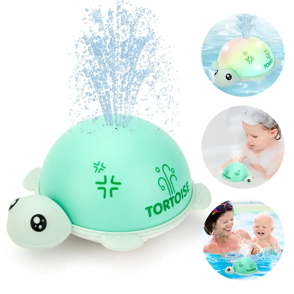 Baby Spray Water Bath Toys for Kids Toddlers Bathtub with LED Light Auto - £9.81 GBP+