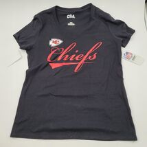 New KC Kansas City Chiefs Arrowhead Women's T Shirt Football Black Top S... - $14.84