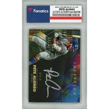 Authenticity Guarantee 
PETE ALONSO Autographed Mets 2019 TOPPS Inception Car... - £396.64 GBP