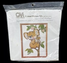 Koala Crewel Picture Kit Wool Animal Columbia Minerva Morehead VTG 1979 Sealed - £26.29 GBP