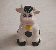 Whimsical Holstein Cow Bell Country Farm Animal Shadow Box Shelf Decor - £10.27 GBP