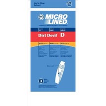 Home Care Products 450650 Dirt Devil Type D MicroLined Vacuum Cleaner Bag, - £14.62 GBP