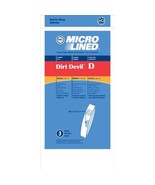 Home Care Products 450650 Dirt Devil Type D MicroLined Vacuum Cleaner Bag, - $18.94