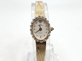 Jules Jurgensen Diamond Accent Womens Watch New Battery 15mm Adjustable ... - $125.00