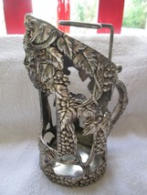 GSA wine bottle carrier, Godinger, adjustable neck holder, silver plate,... - $30.00