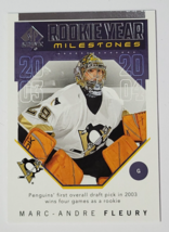 2018 - 2019 MARC-ANDRE Fleury Upper Deck Authentic Nhl Hockey Card RYM-MF Rookie - £2.99 GBP