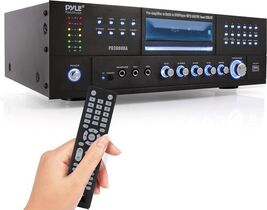 Pyle PD3000BA Black 4 Channel Wireless BT Amplifier - 3000 Watt (Open Box) - $125.99