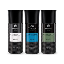 Yardley London Gentleman Deo Body Spray Tripack Classic Urbane Royale 150ml Each - $38.93