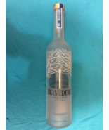 BELVEDERE ORGANIC VODKA EMPTY BOTTLE with cap - 1 L - FREE SHIPPING  - $17.29