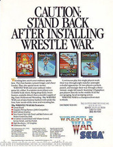Wrestle War Arcade FLYER Original UNUSED Video Game Vintage Retro 1989 Wrestling - £31.38 GBP