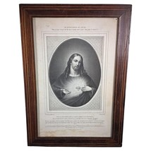 Ancienne Lithographie &quot;Le Divin Cœur de Jésus&quot; - Christianisme, Religion... - $144.59 CAD