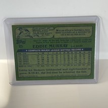 Eddie Murray Baltimore Orioles Odd Ball Drakes Cake 1982 Topps Baseball Card - £3.83 GBP