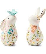 MACKENZIE-CHILDS Posie Patch Rabbit Salt and Pepper Set New - $49.95