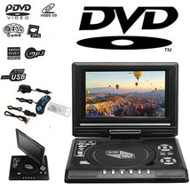 7.8&quot; Portable Dvd Player Hd Cd Player 16:9 Lcd Widescreen Card Reader Pl... - $86.99
