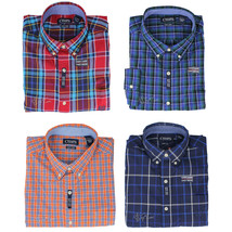 NWT Chaps by Ralph Lauren Men&#39;s Easy Care Long Sleeve Classic Plaid Woven Shirt - £23.97 GBP